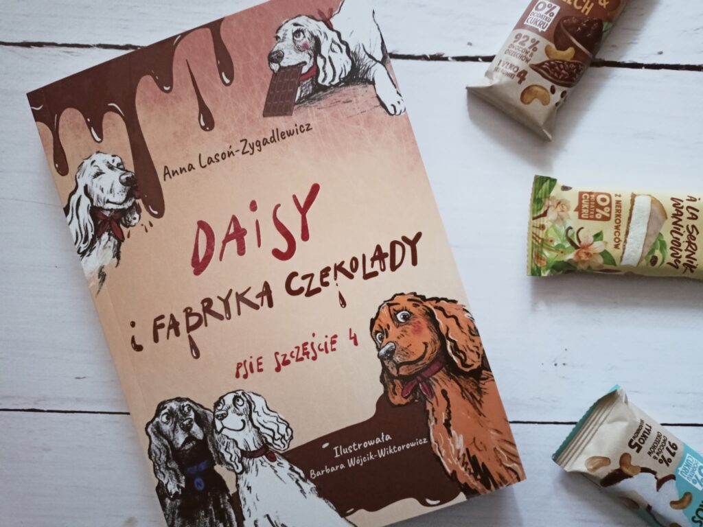 Ilustracja do tekstu Psie opowieści, czyli "Daisy i fabryka czekolady" Anny Lasoń-Zygadlewicz
